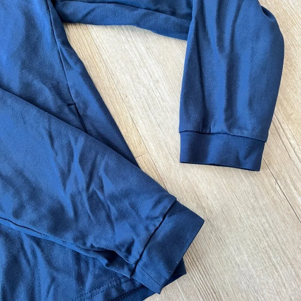 Unisex Member's Mark Blue Luxe Full Zip Hoodie - S - Picture 4 of 7